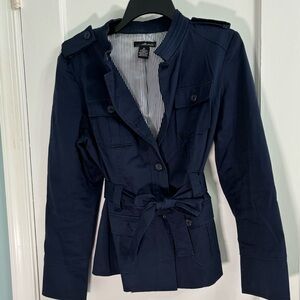 Willi Smith size medium navy trench coat
